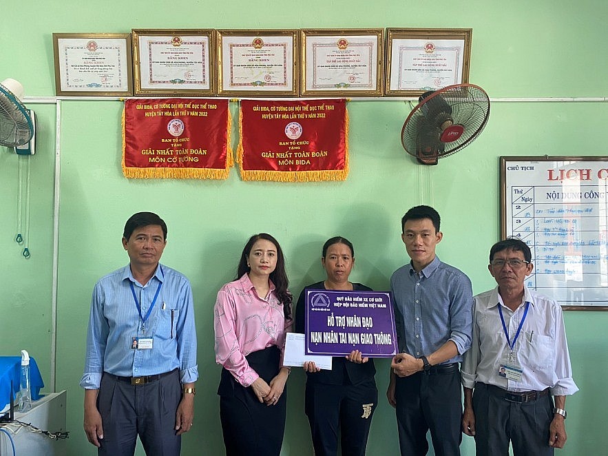 Quỹ Bảo hiểm xe cơ giới chi hỗ trợ nhân đạo tại Phú Yên